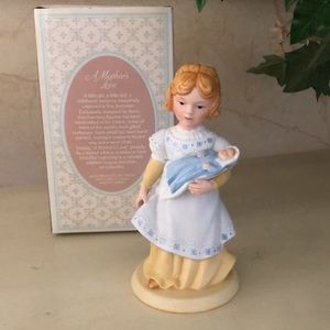 Avon Vintage 1981 Porcelain Figurine A Mother's Love Limited Edition